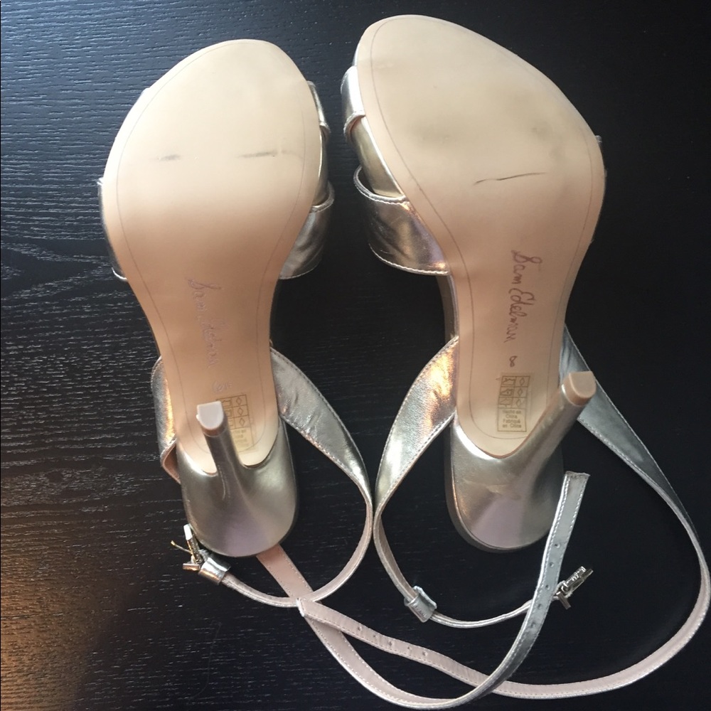 Sam Edelman golden peep toe heel NWB - Picture 8 of 9